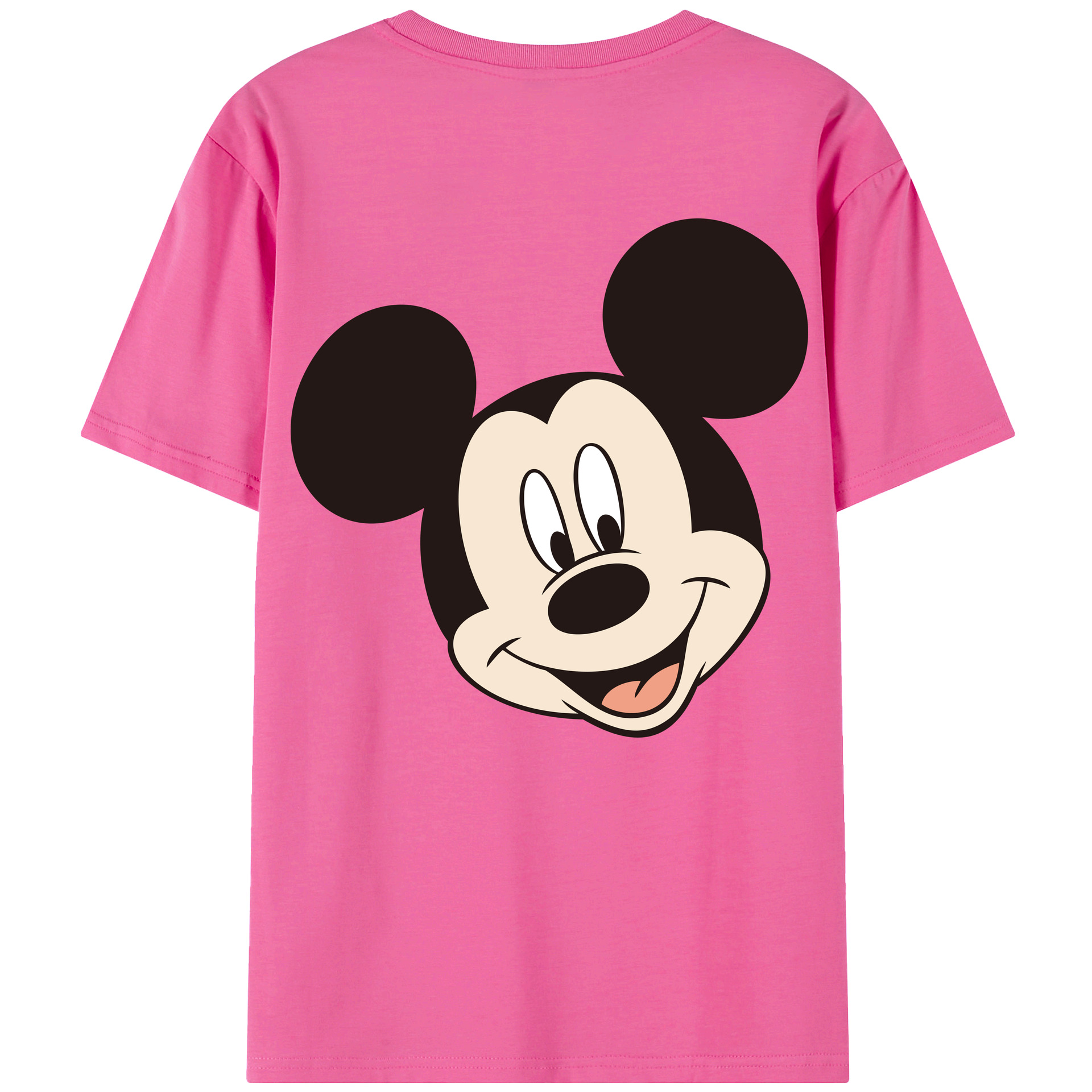 （画像用） ミッキーマウス Mickey Mouse レディース半袖Tシャツ(バックプリント)